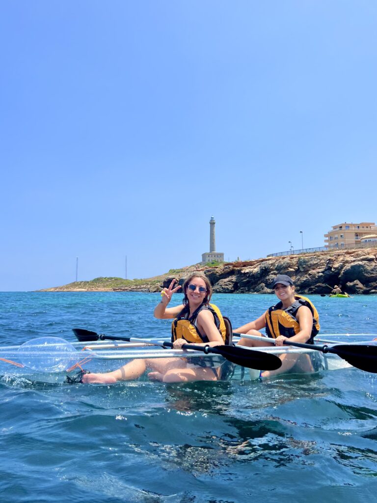 Ruta kayaks transparentes Cabo de Palos