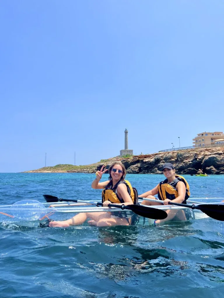 Ruta kayaks transparentes Cabo de Palos