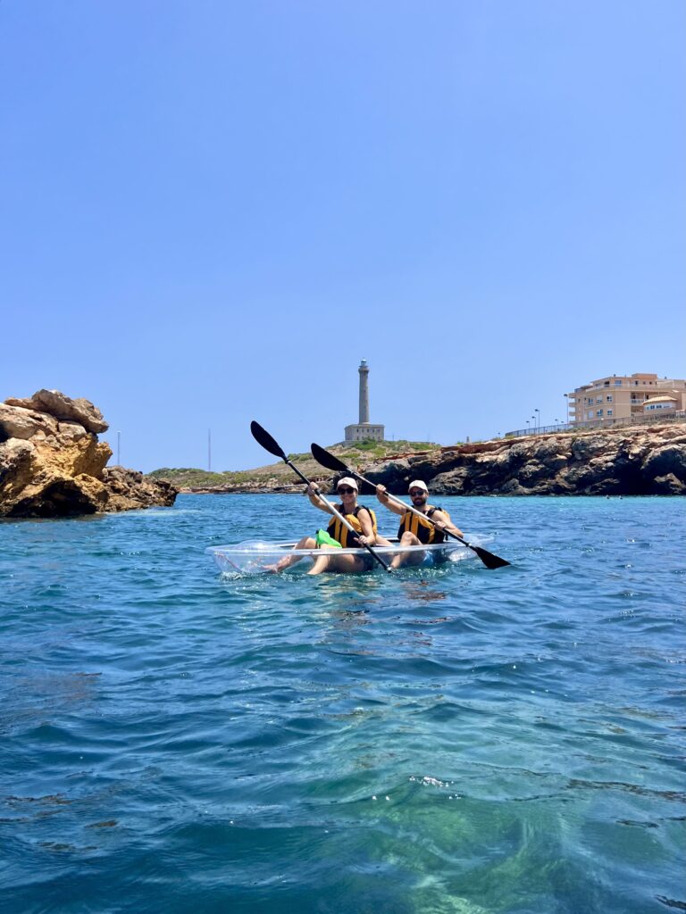 Ruta kayaks transparentes La Manga