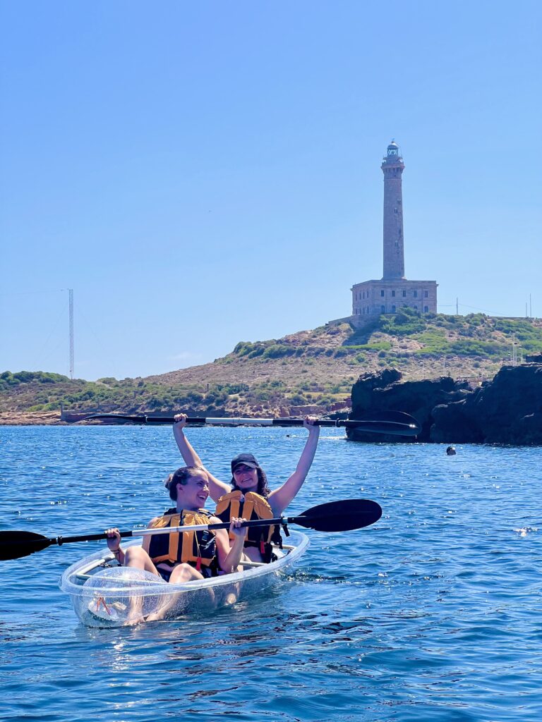 Ruta en kayaks transparente Cartagena