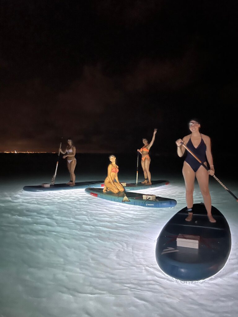 Ruta Paddle Surf Nocturno amigas